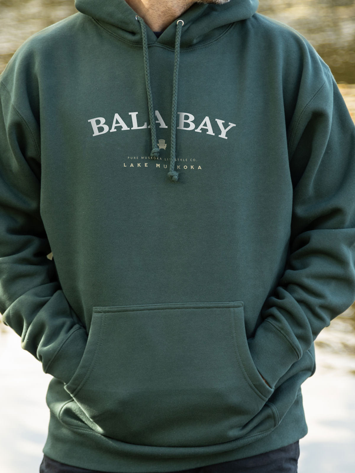 Bala Bay Hoodie - Alpine Green - Male Model