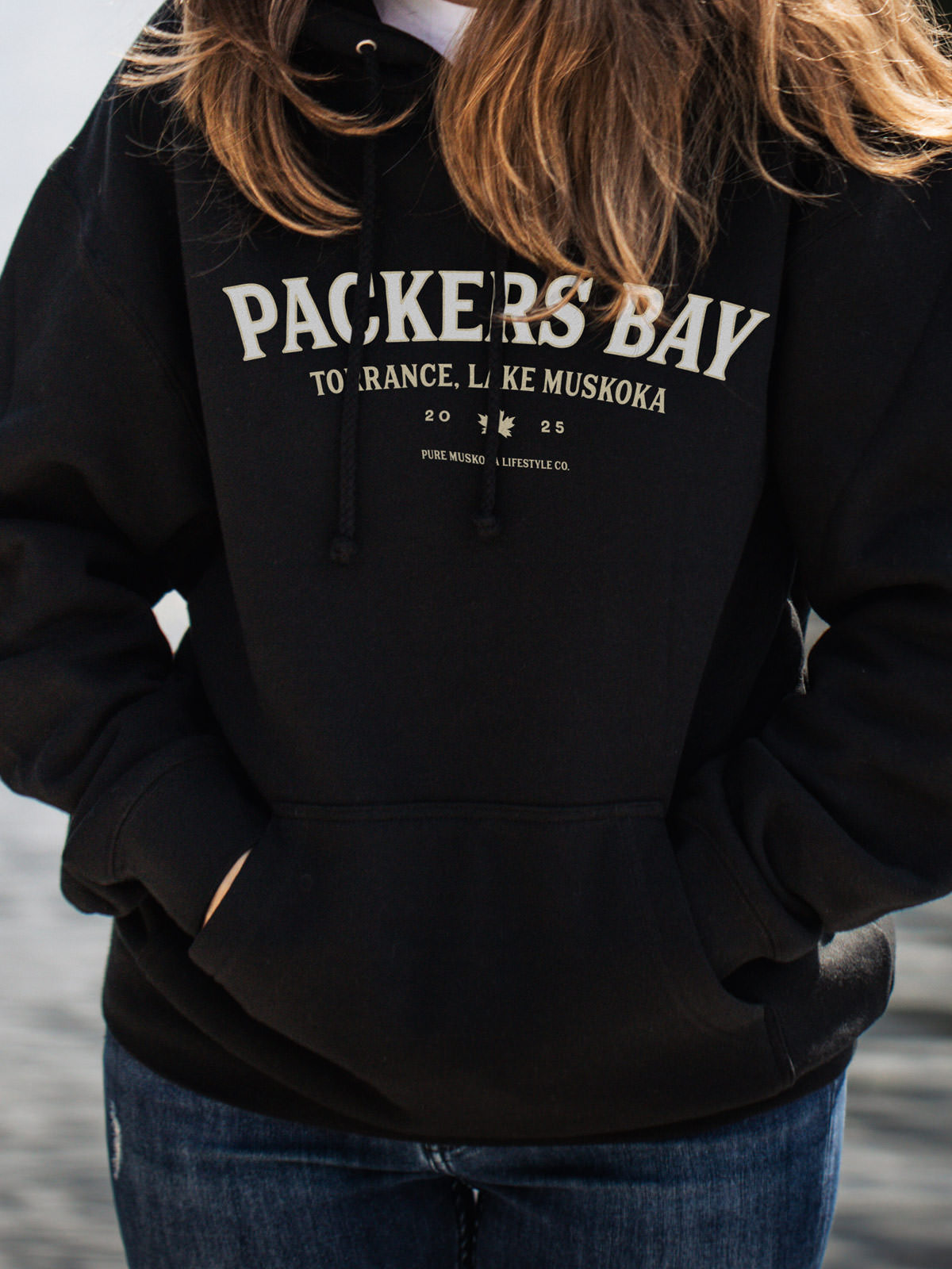 Packers Bay Hoodie - Black - Female Model