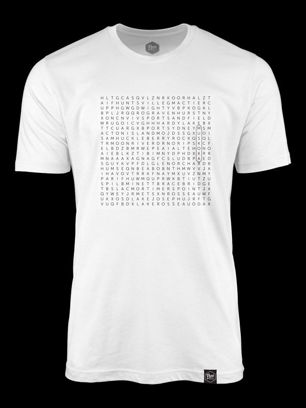 Muskoka Word Search T-Shirt