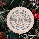 Mortimer's Point Ornament (Wood)