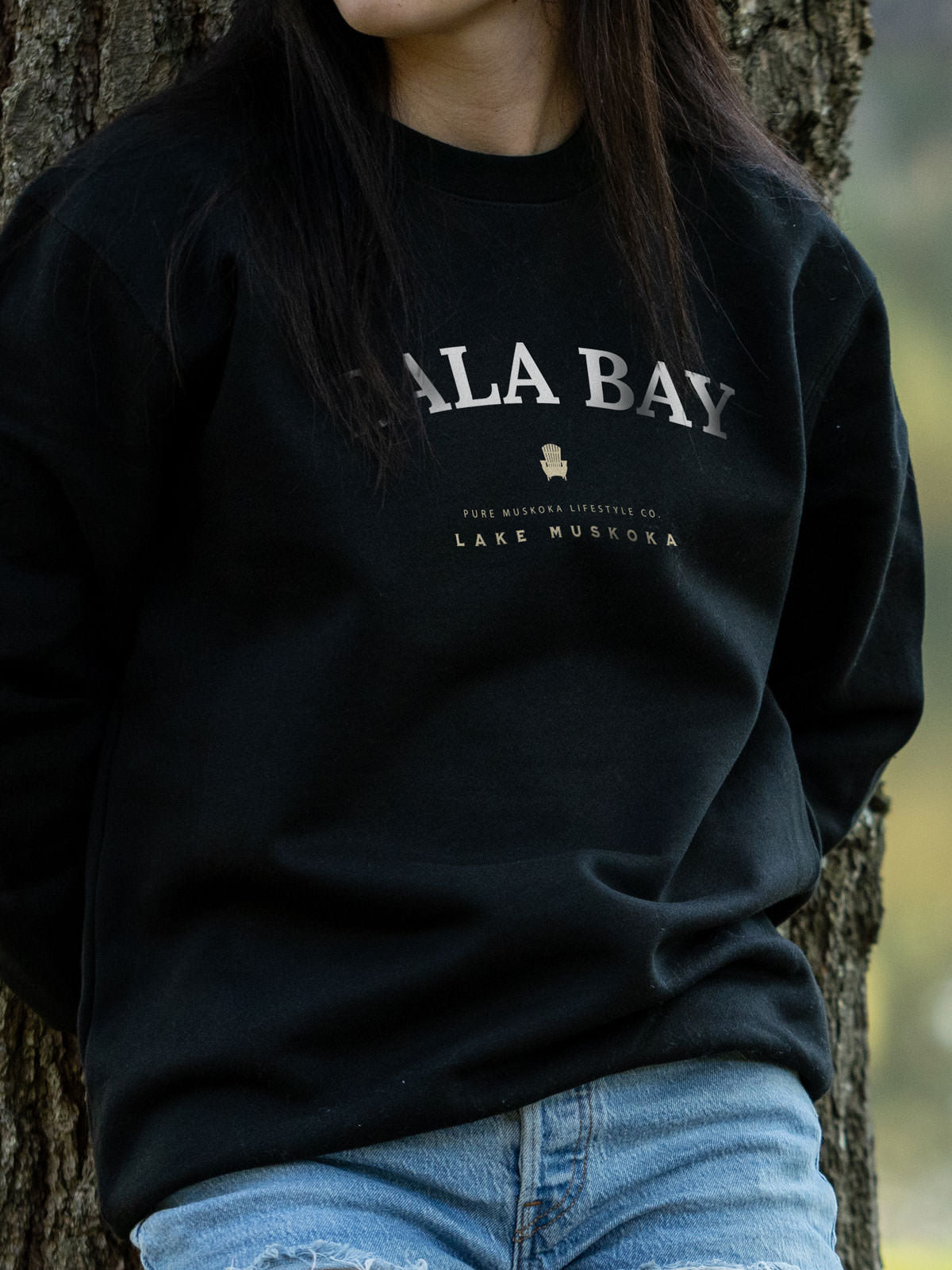 Bala Bay Crewneck - Black - Female  Model
