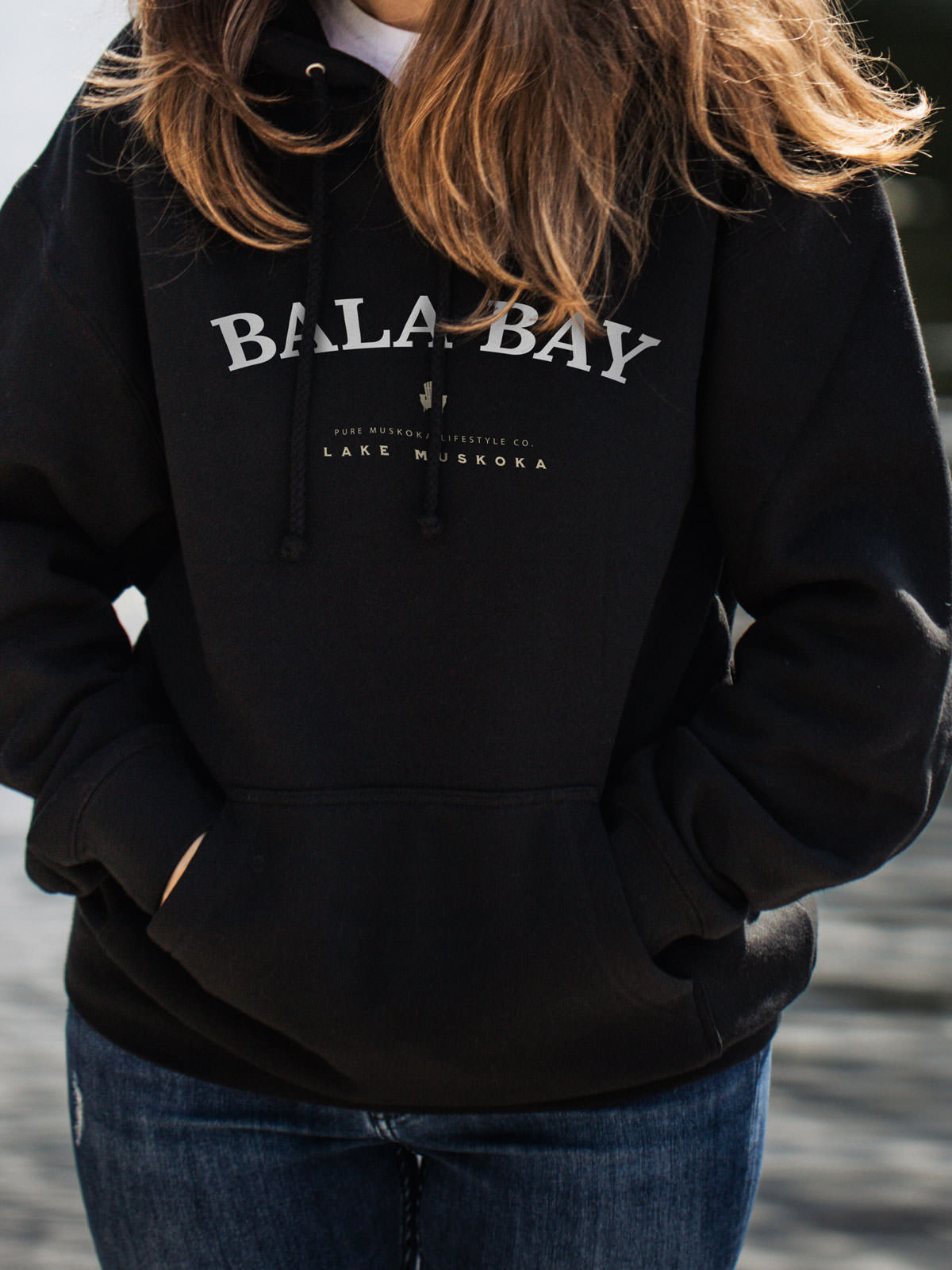 Bala Bay Hoodie - Black - Female  Model