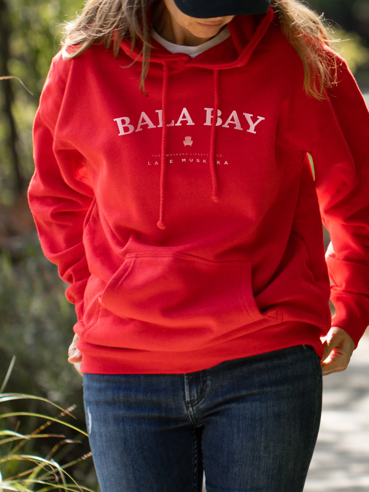 Bala Bay Hoodie - Red - Female  Model