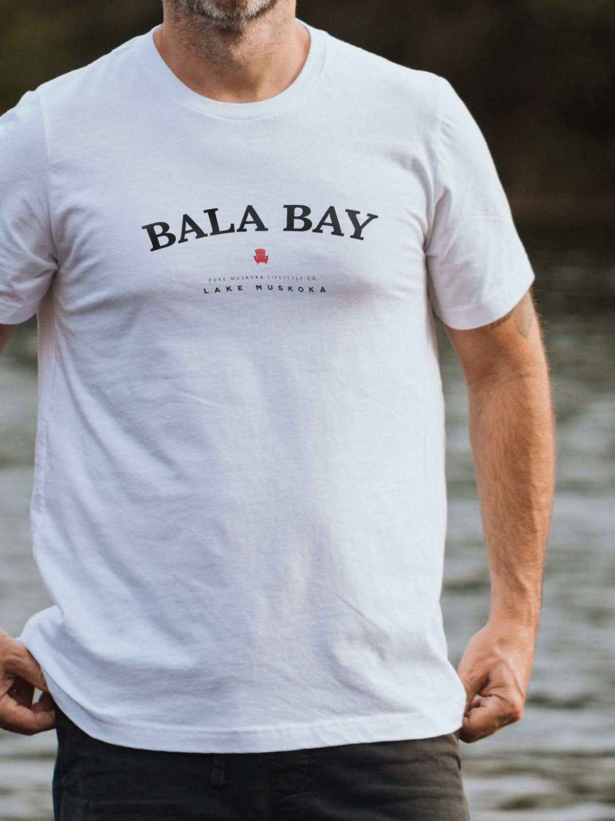 Bala Bay T-Shirt - White - Male Model