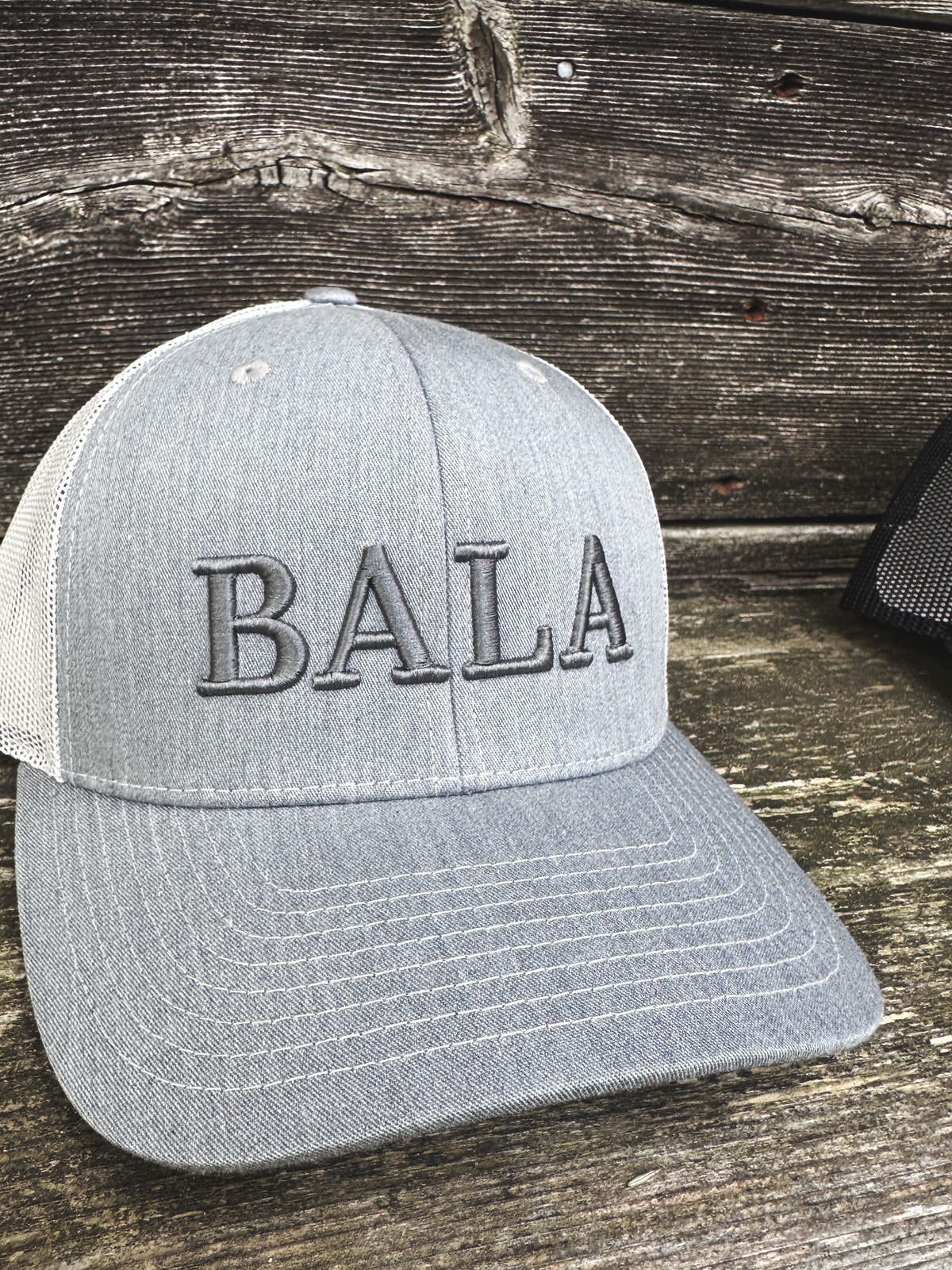 Bala Hat - 3D Embroidered - Heather Grey - Pure Muskoka