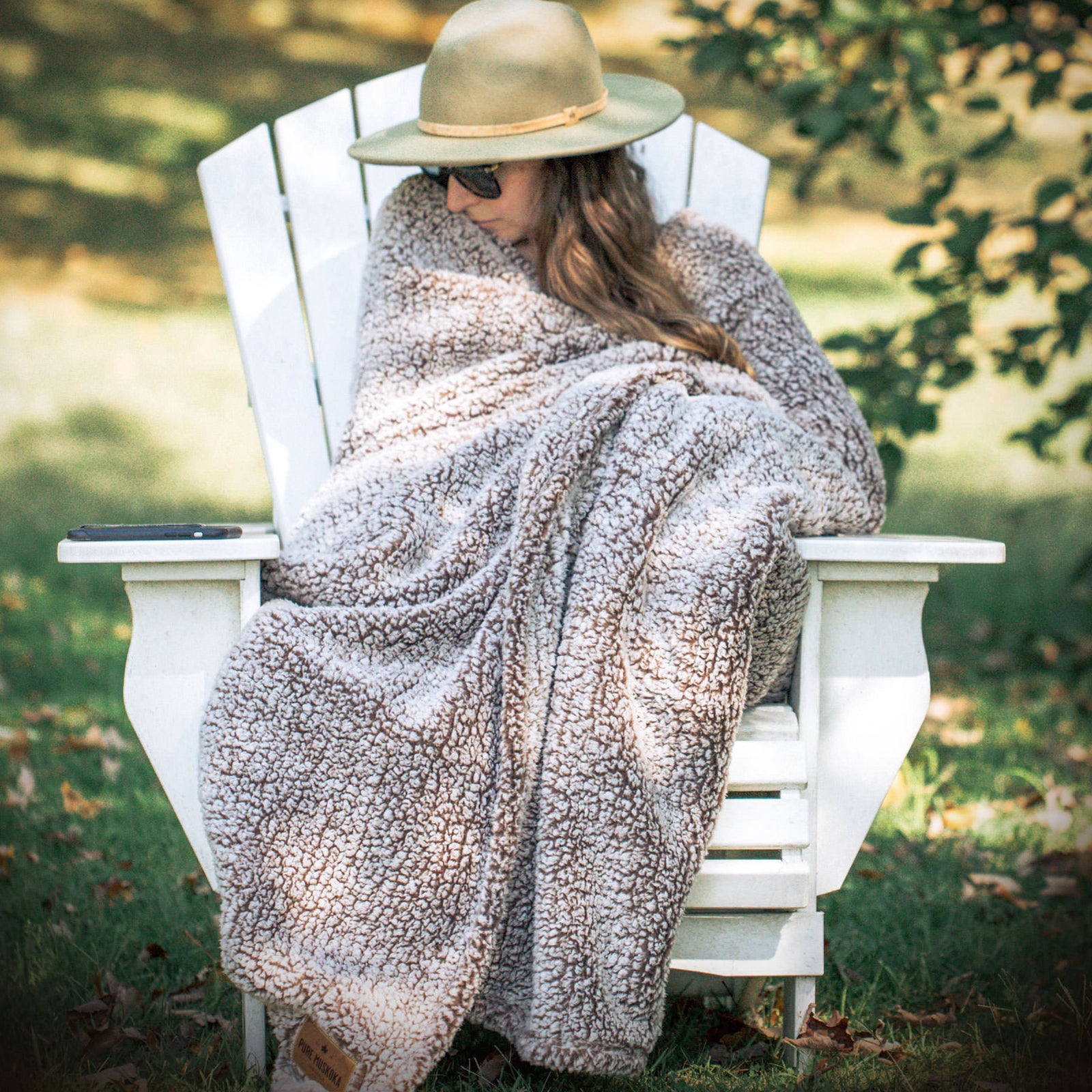 Soft & cozy berber blanket for cottage and home - Pure Muskoka