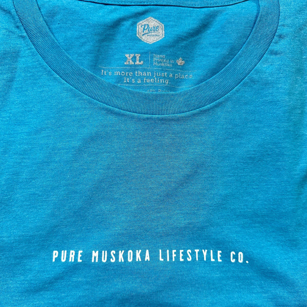 Pure Muskoka Lifestyle Co T-Shirt - Bright Blue (discontinued)