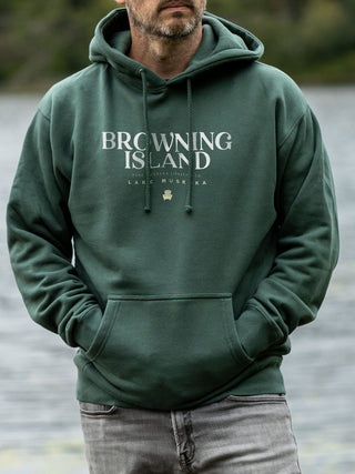 Browning Island Hoodie - Alpine Green - Male Model