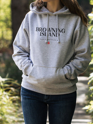 Browning Island Hoodie - Athletic Grey - Female Model