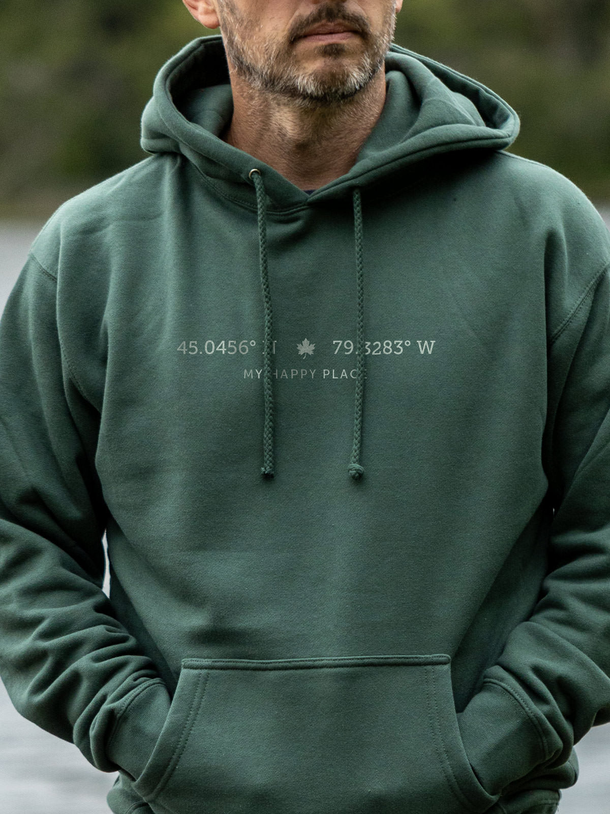 Your Spot Hoodie - Alpine Green  - Male Model