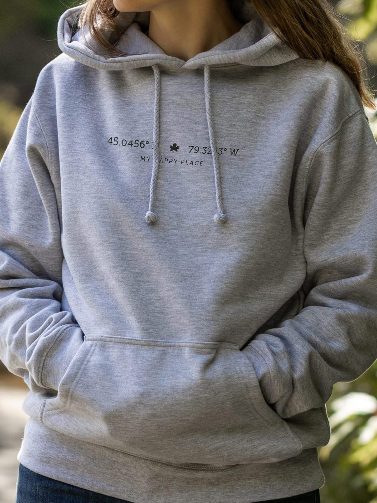 Your Spot Hoodie - Athletic Grey  - Female Model
