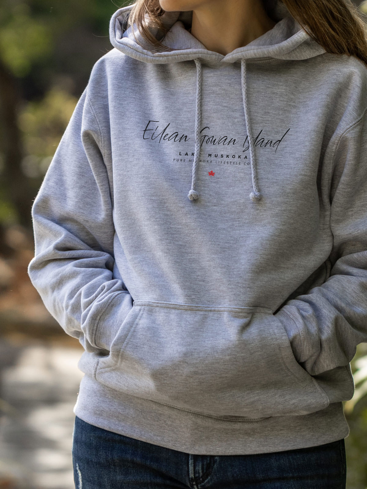 Eilean Gowan Island Hoodie - Athletic Grey  - Female Model