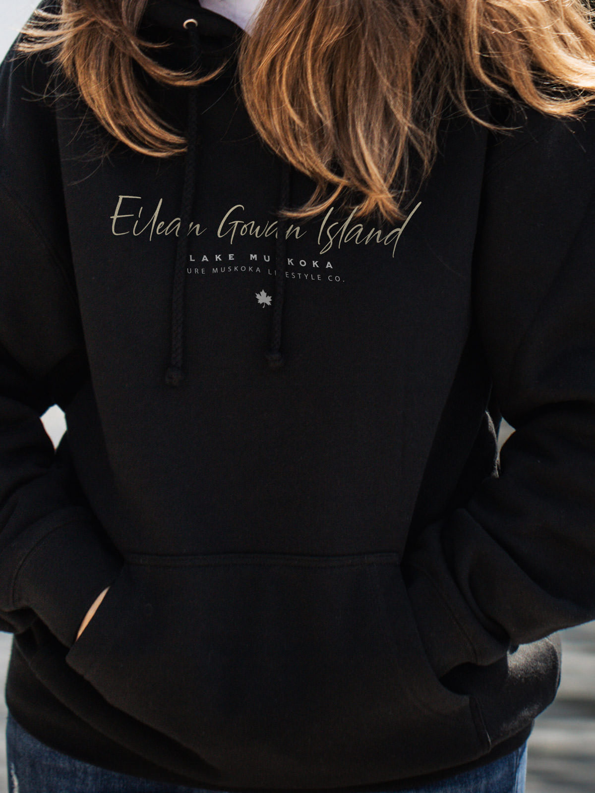 Eilean Gowan Island Hoodie - Black  - Female Model