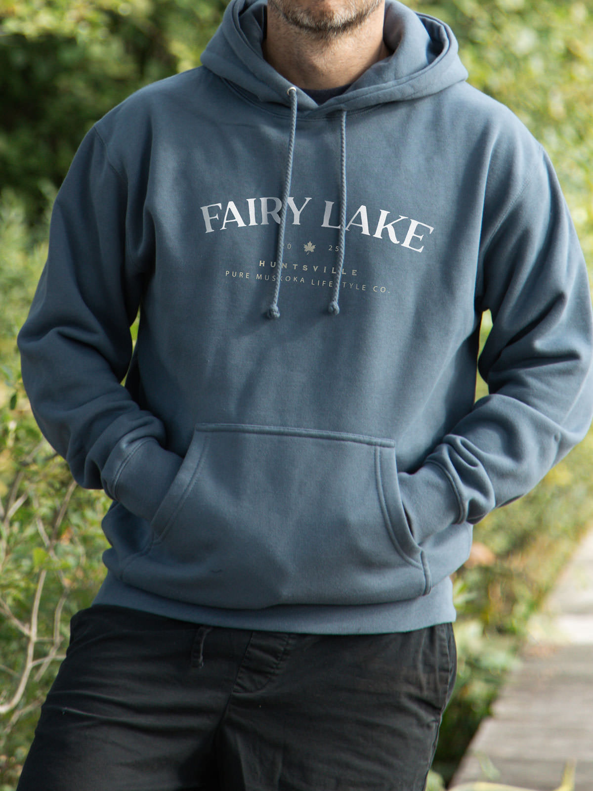 Fairy Lake Hoodie - Storm Blue  - Male Model