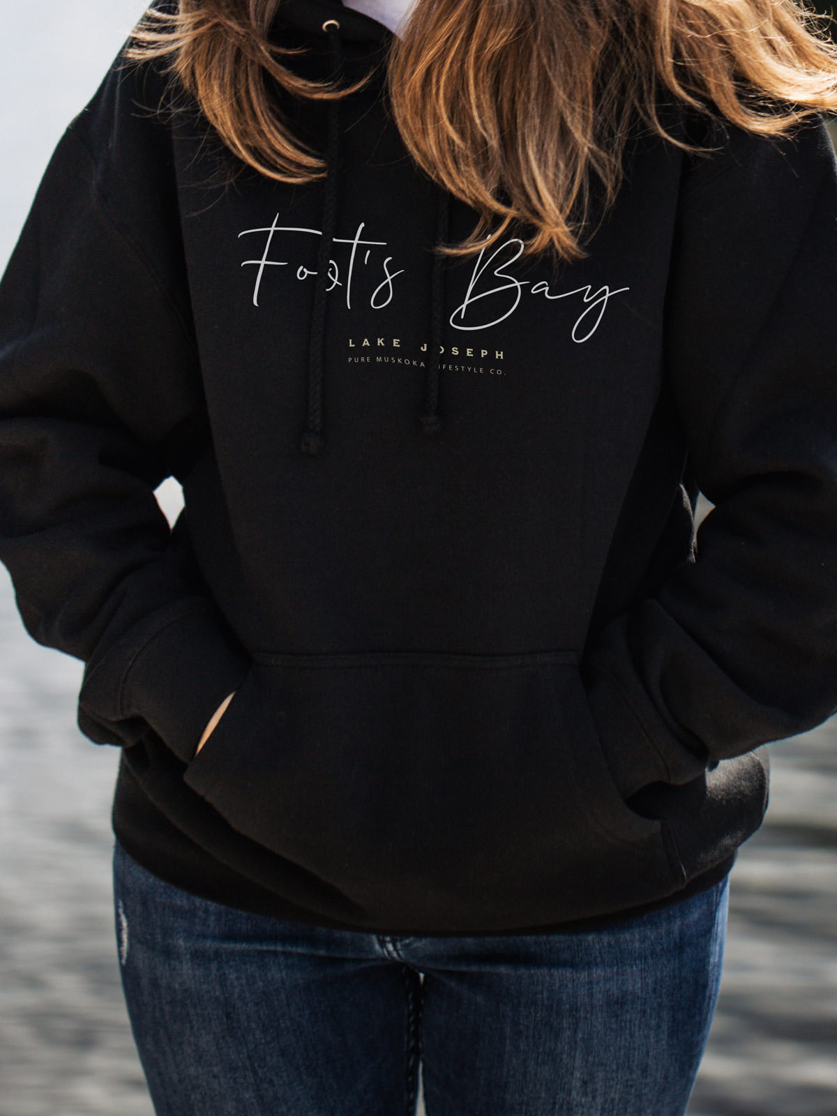 Foot's BayHoodie - Black  - Female Model