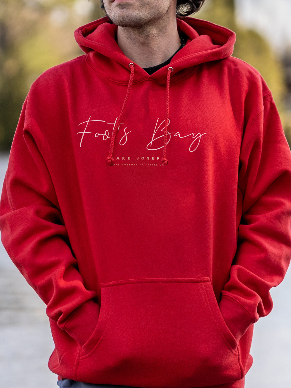 Foot's BayHoodie - Red  - Male Model