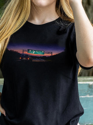 Friday Night Lights - T-Shirt - Female Model - Pure Muskoka