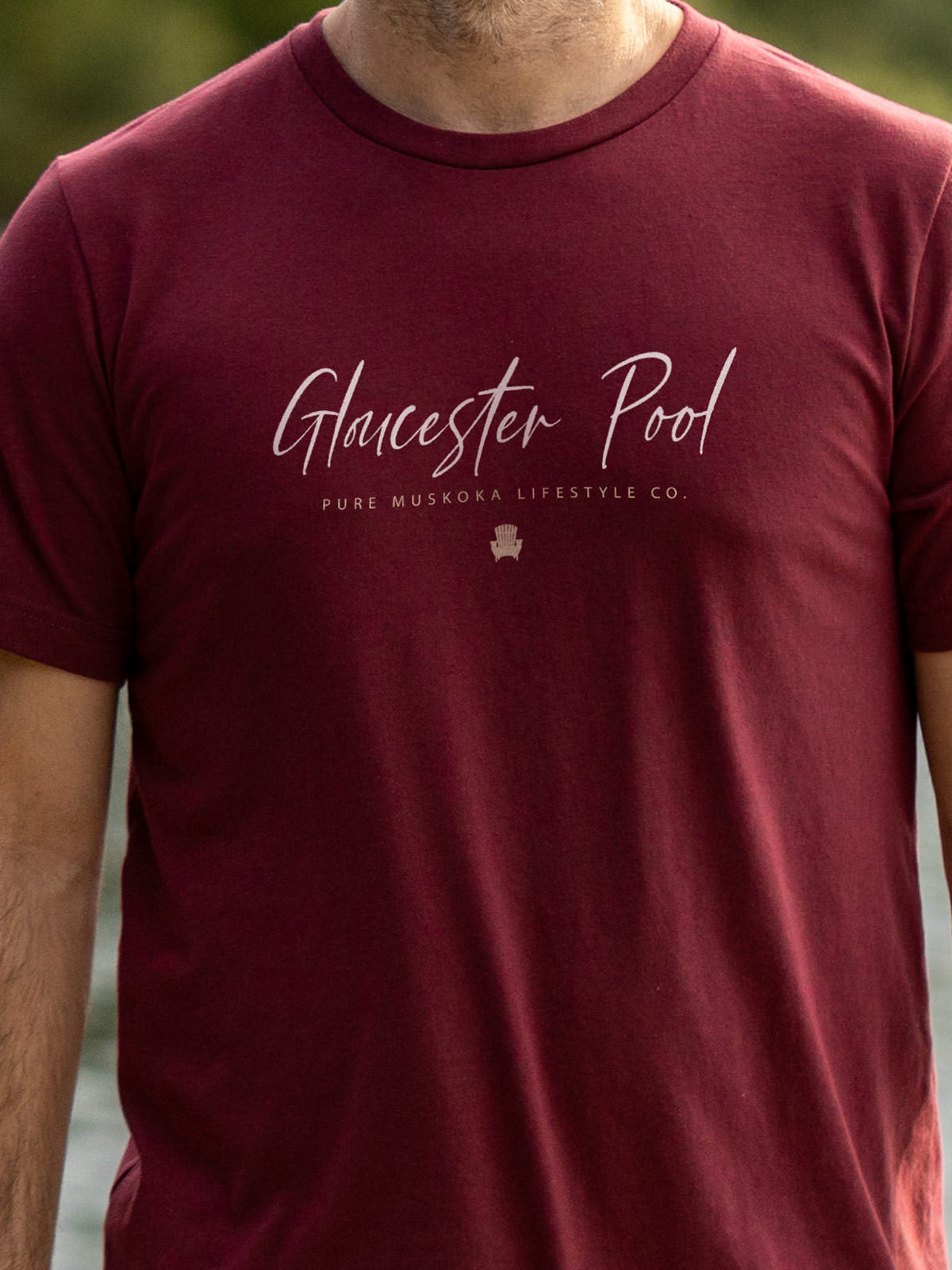 Gloucester Pool T-Shirt - Cardinal - Male Model