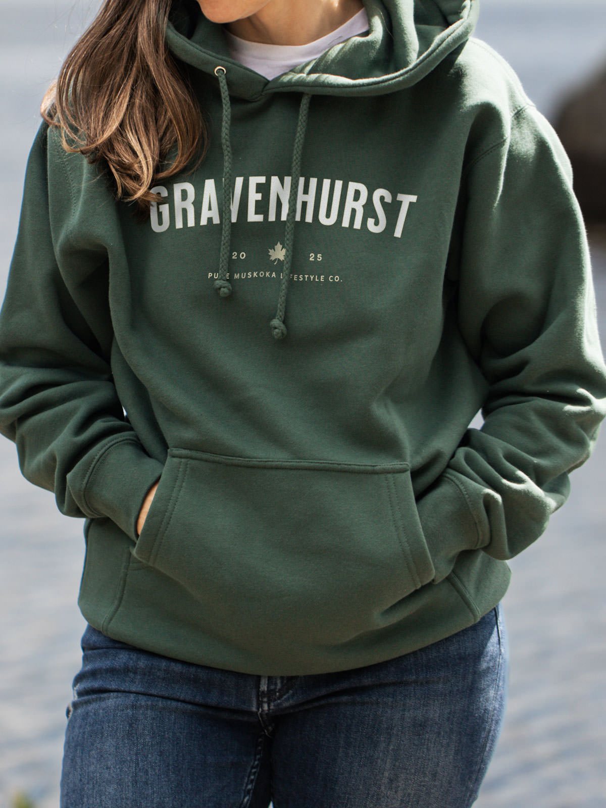 Gravenhurst Hoodie - Alpine Green  - Female Model