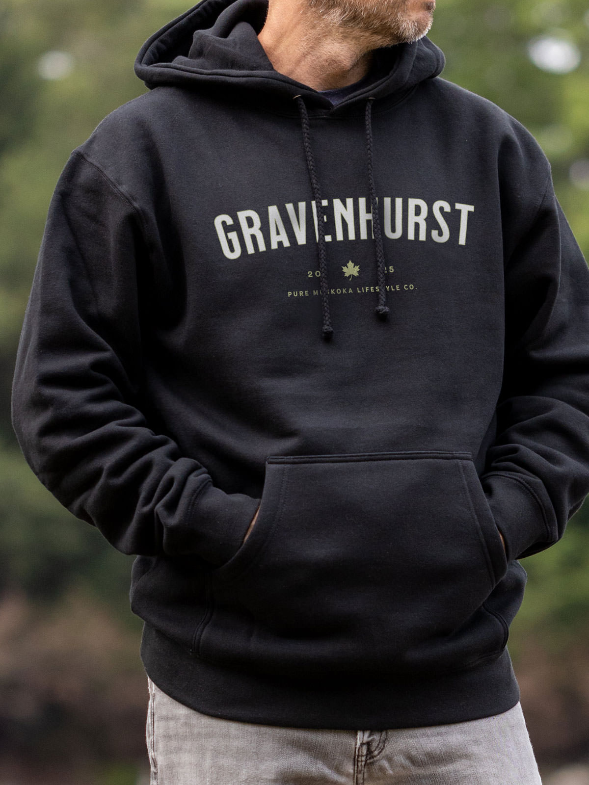 Gravenhurst Hoodie - Black  - Male Model
