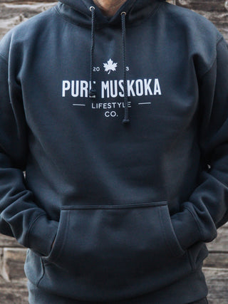 Heritage Hoodie - Navy - Male model