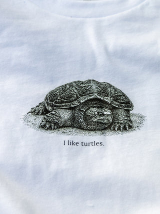 I Like Turtles Tee - Detail
