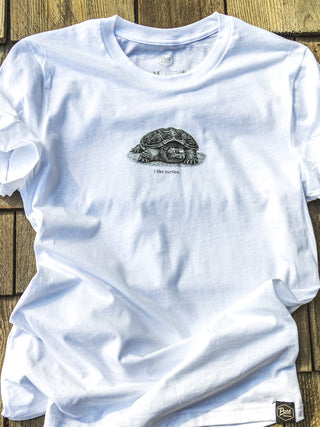 I Like Turtles Tee - Flat Lay