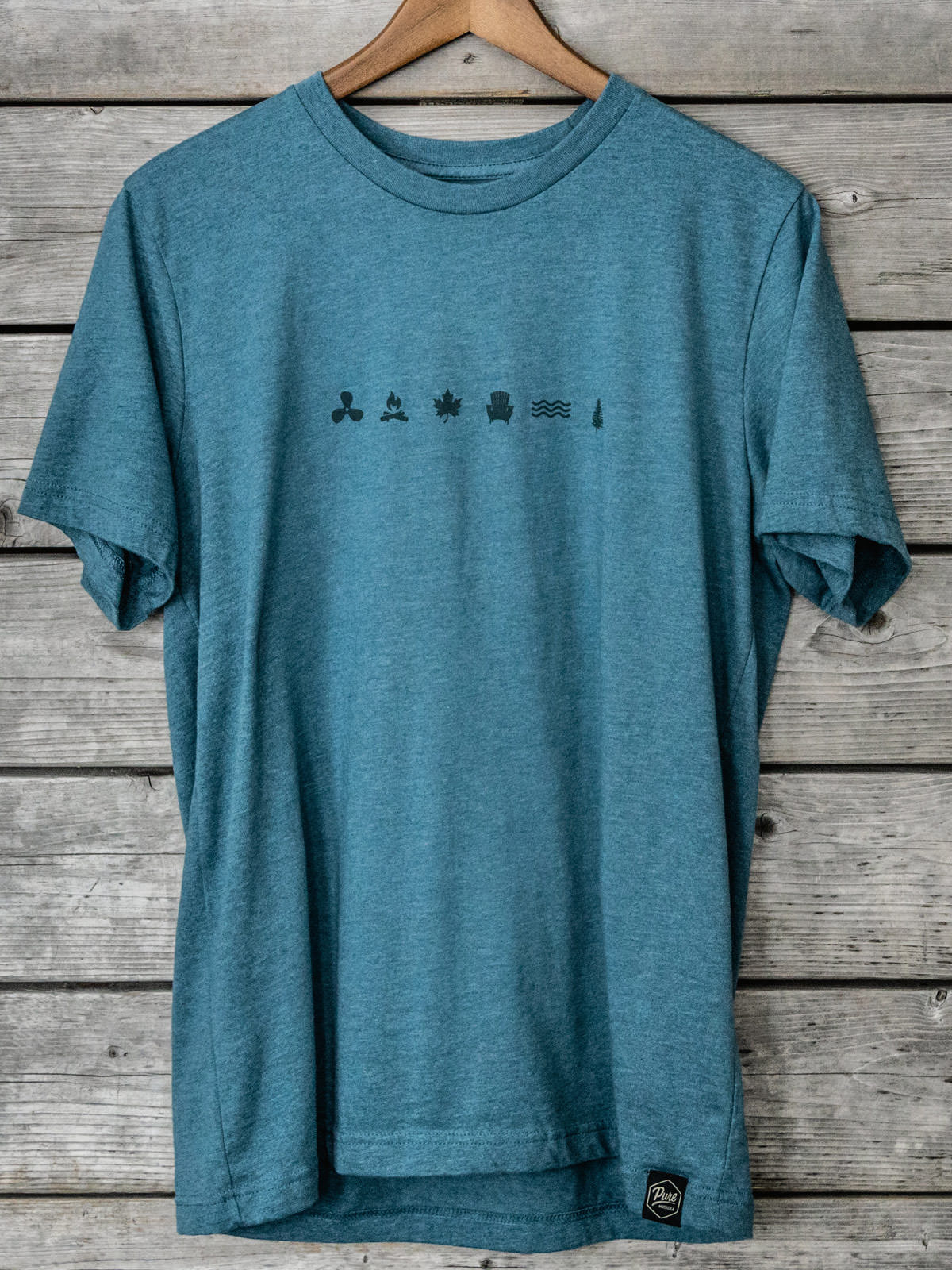 Iconic Tee - Flat Lay - Pure Muskoka