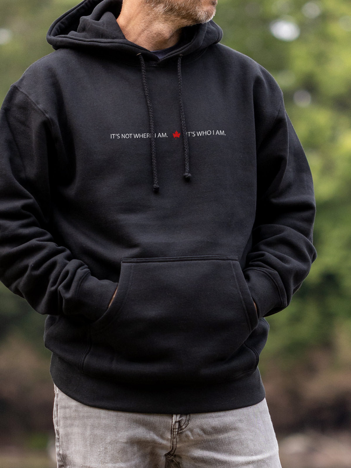IWIA Hoodie - Black  - Male Model