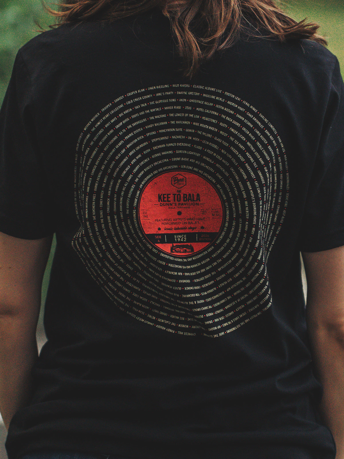 The Kee To Bala Tee - Black - Female Model - Pure Muskoka