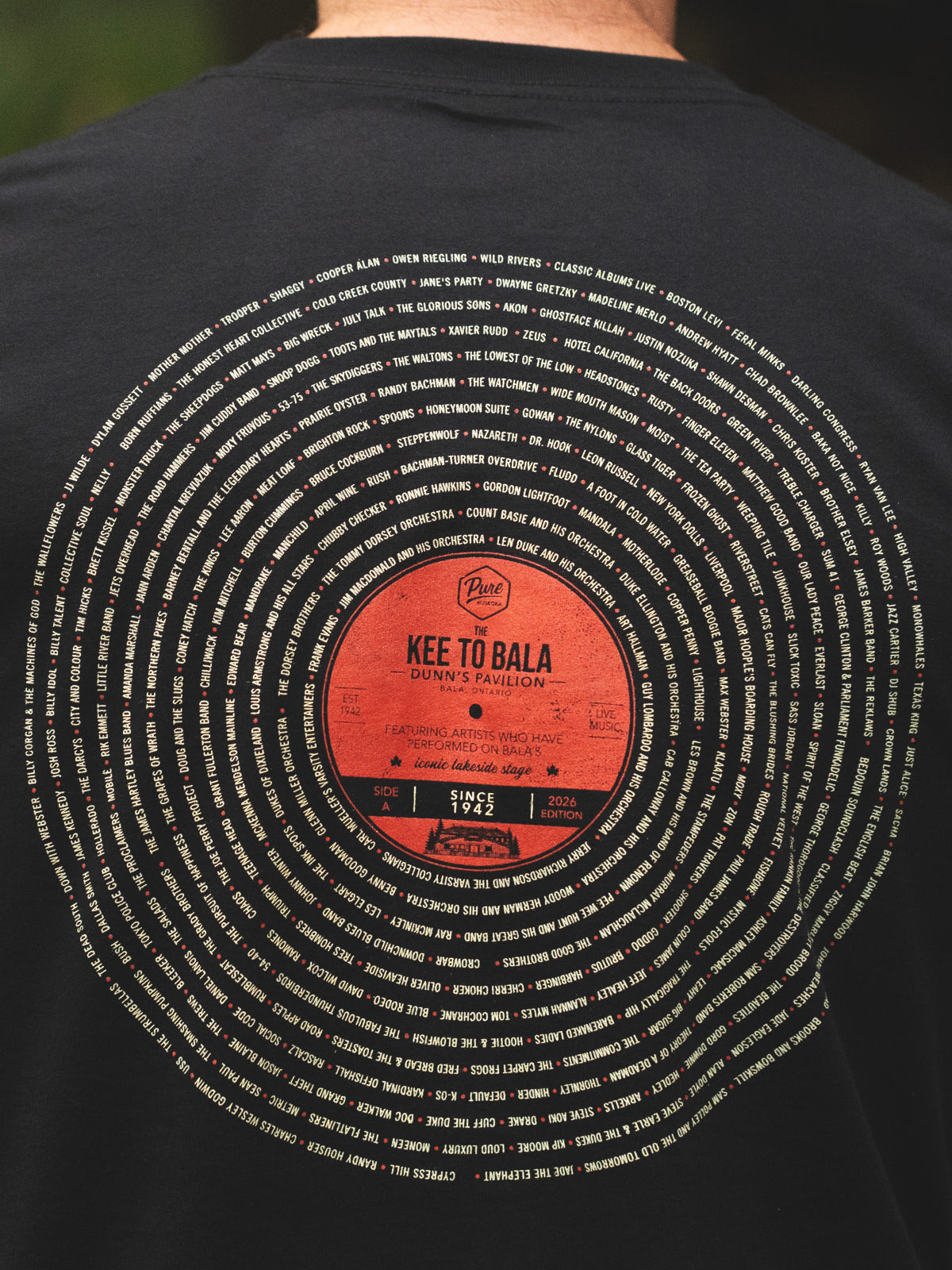 The Kee To Bala Tee - Black - Male Model - Pure Muskoka