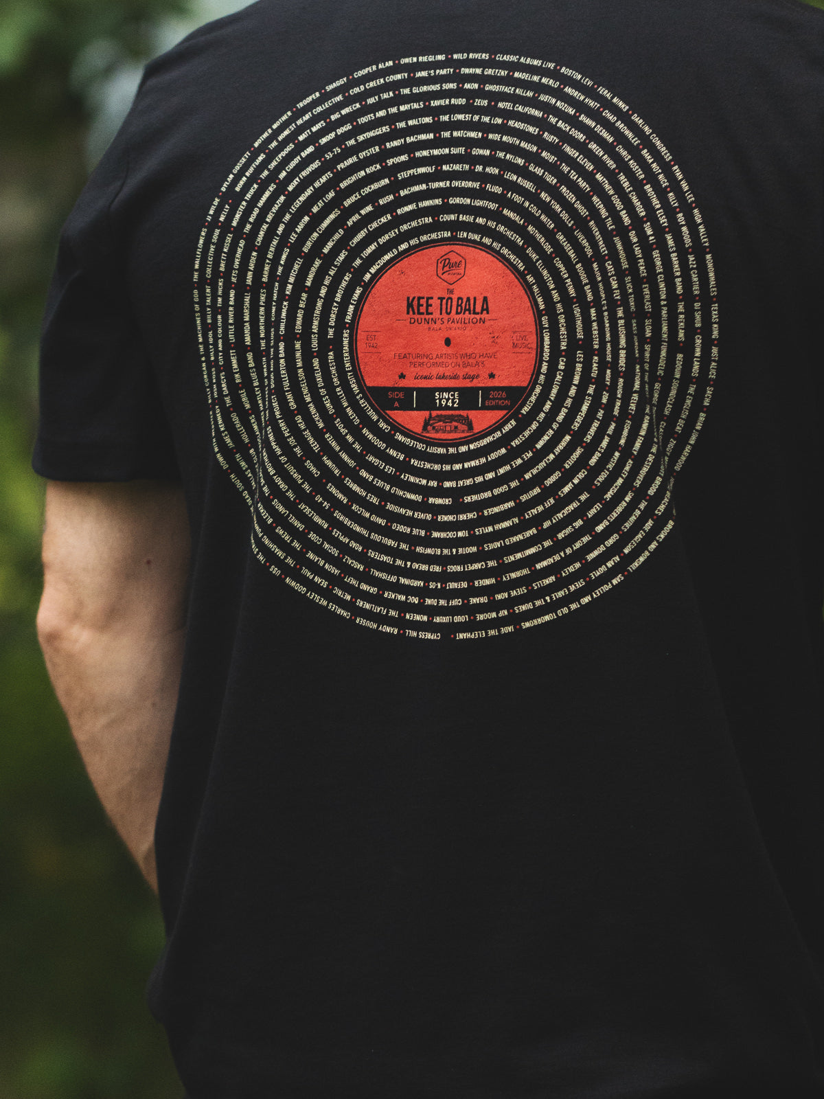 The Kee To Bala Tee - Black - Male Model - Pure Muskoka