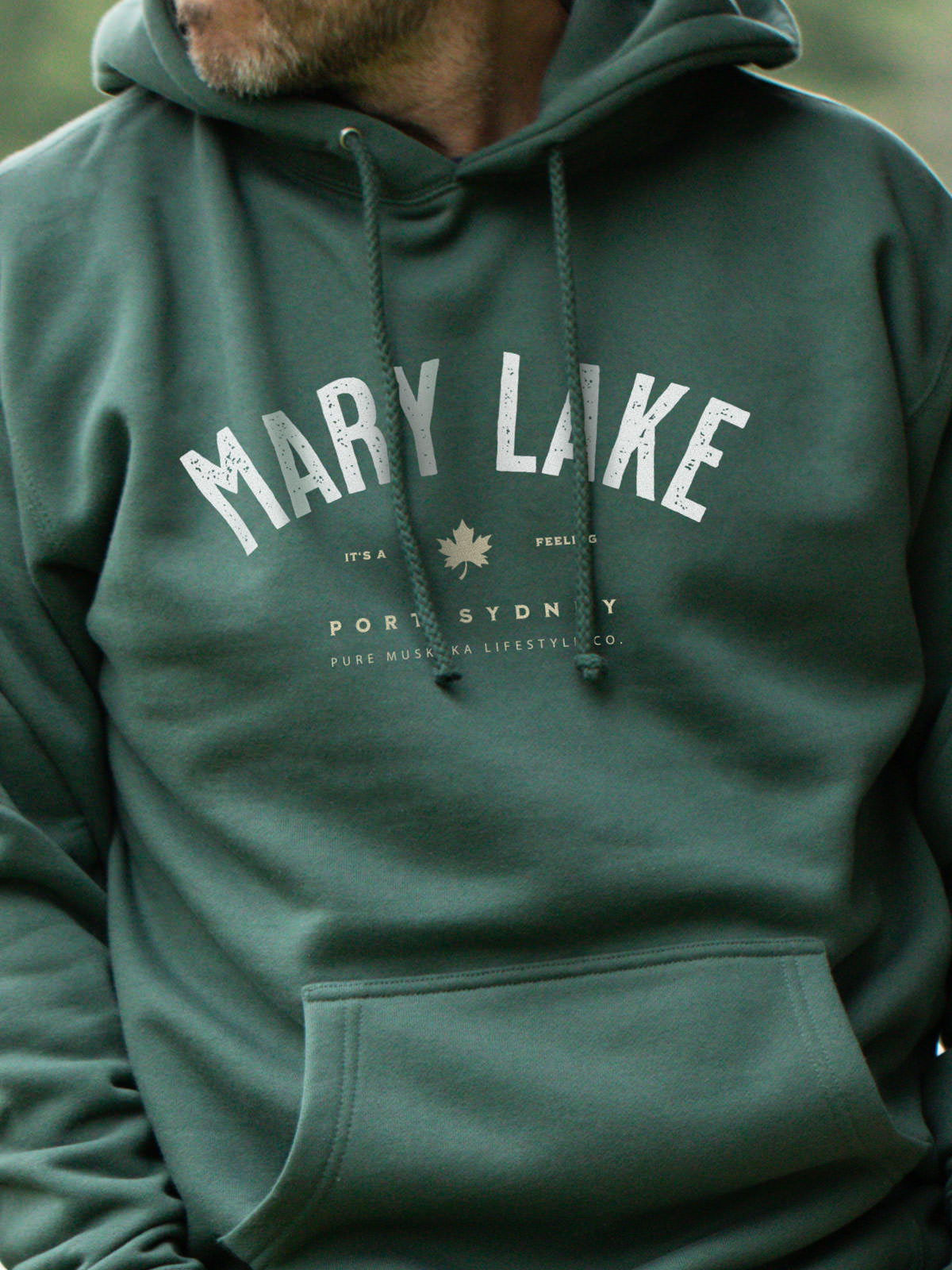 Mary Lake Hoodie - Alpine Green  - Male Model