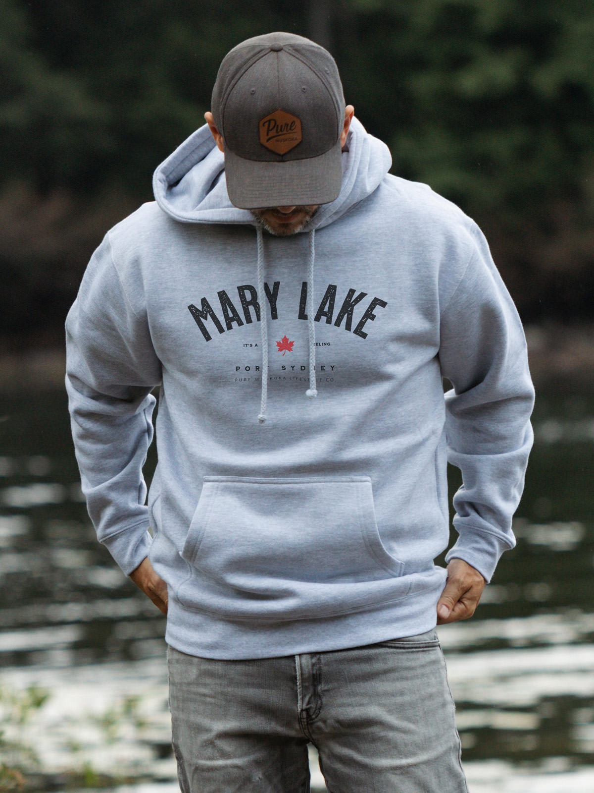 Mary Lake Hoodie - Athletic Grey - Male Model