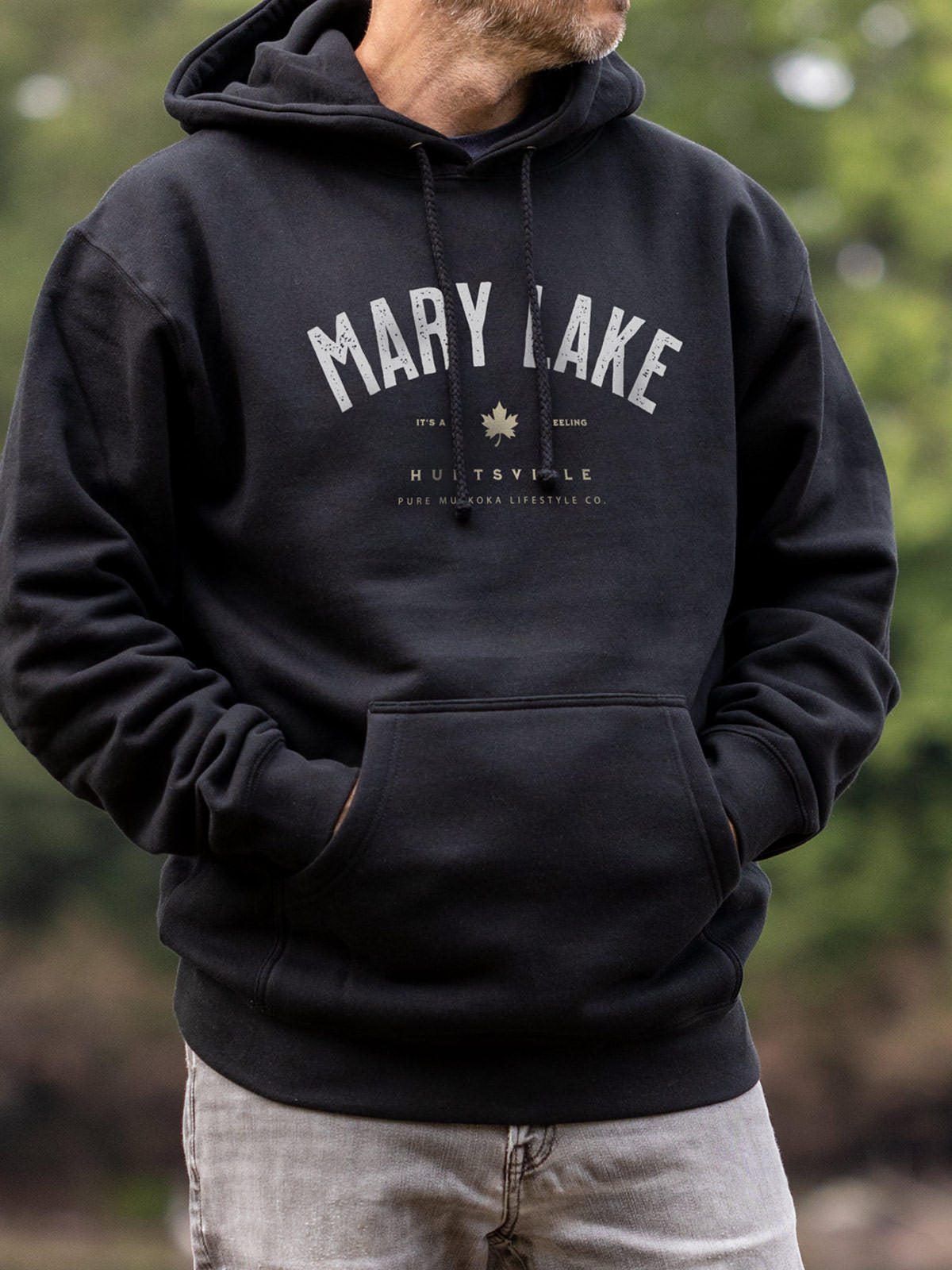 Mary Lake Hoodie - Black  - Male Model