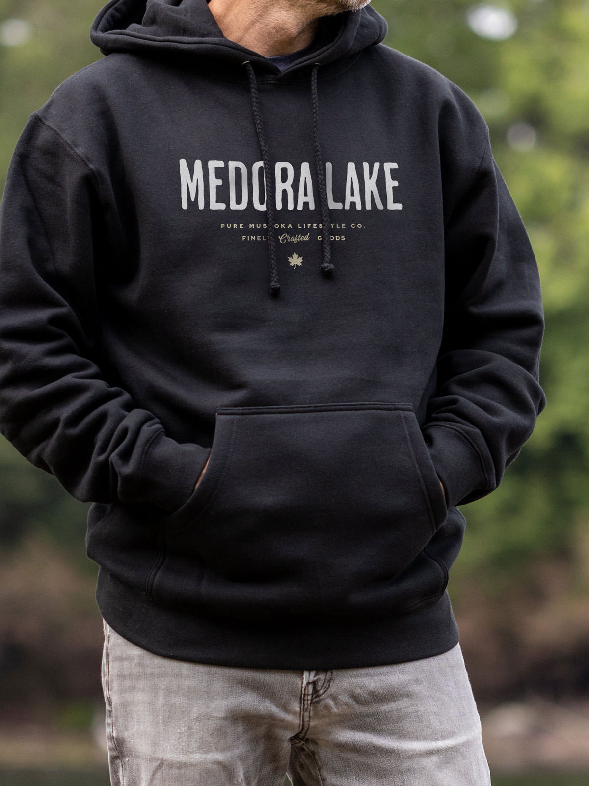 Medora Lake Hoodie - Black - Male Model