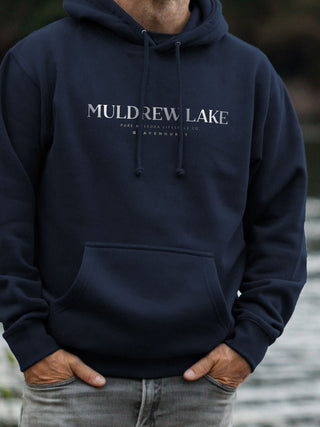 Muldrew Lake Hoodie - Navy - Male Model