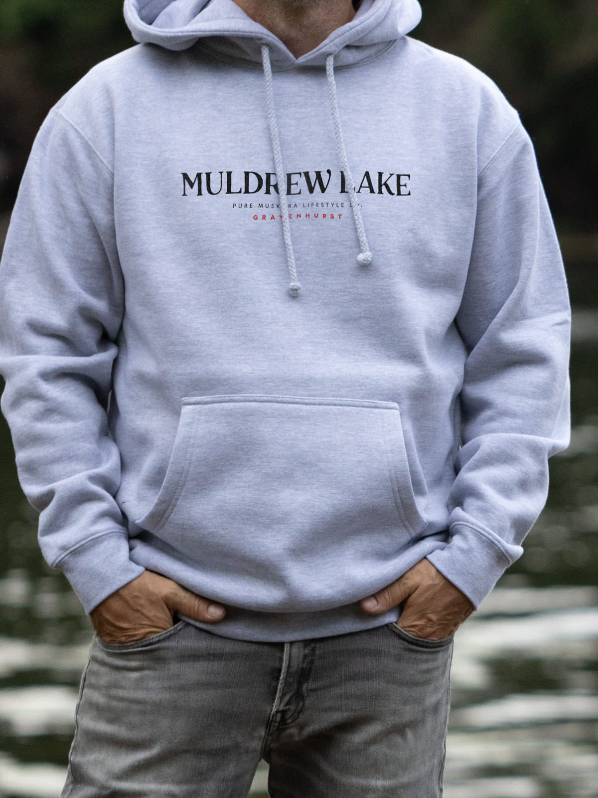 Muldrew Lake Hoodie - Heather Grey - Male Model