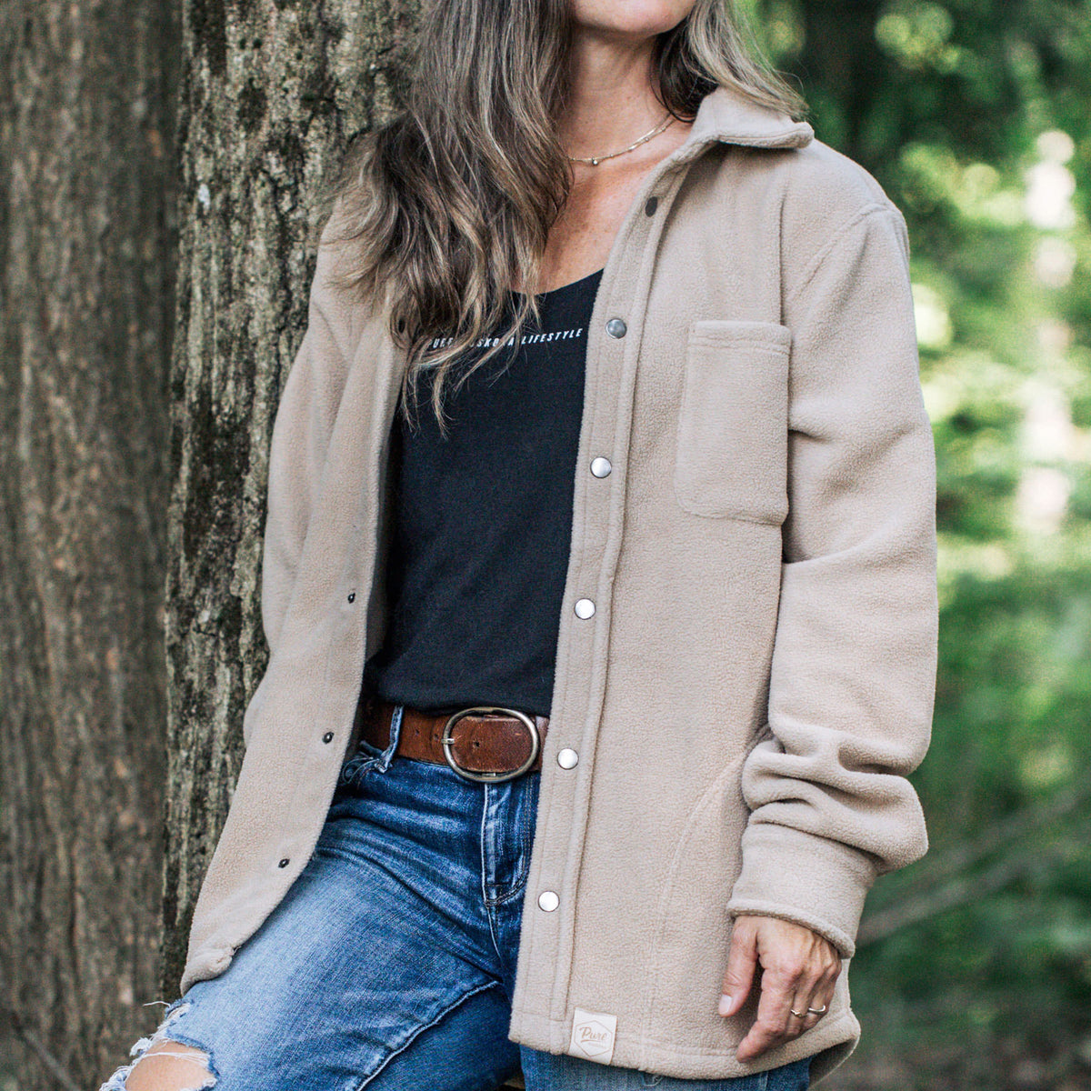 Nortfhfleece Overshirt - Sand - Female Model
