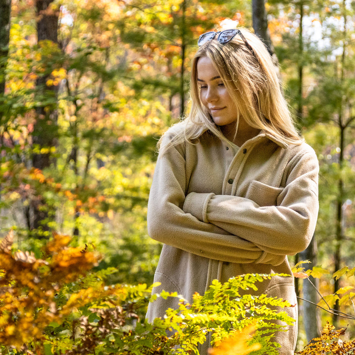 Nortfhfleece Overshirt - Sand - Female Model