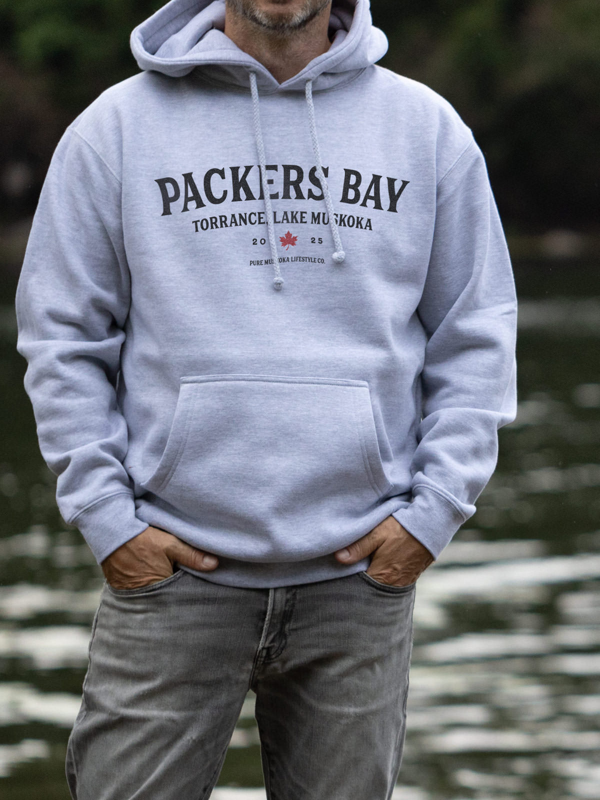 Packers Bay Hoodie - Athletic Grey - Male Model