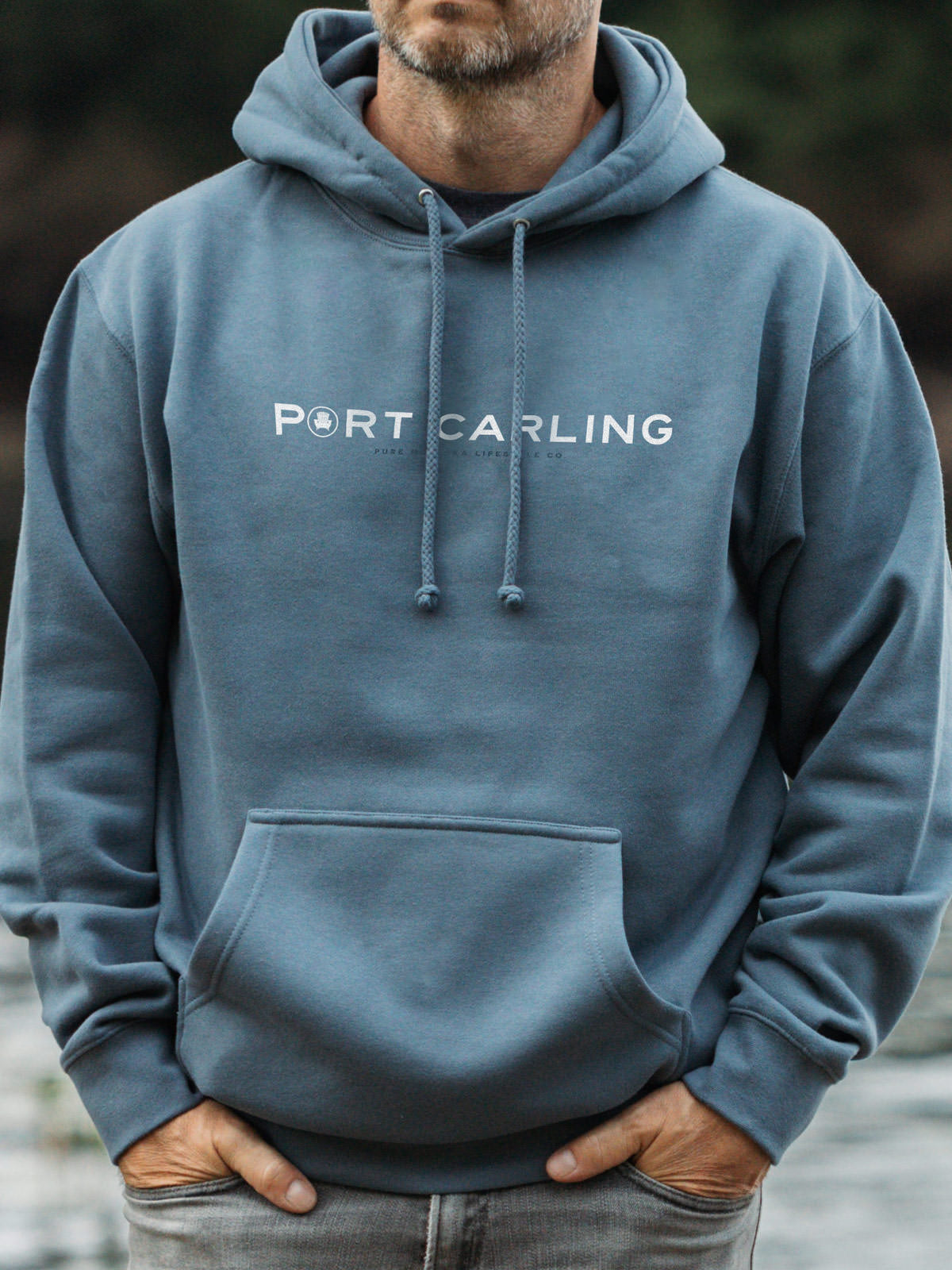 Port Carling Hoodie - Storm Blue - Male Model
