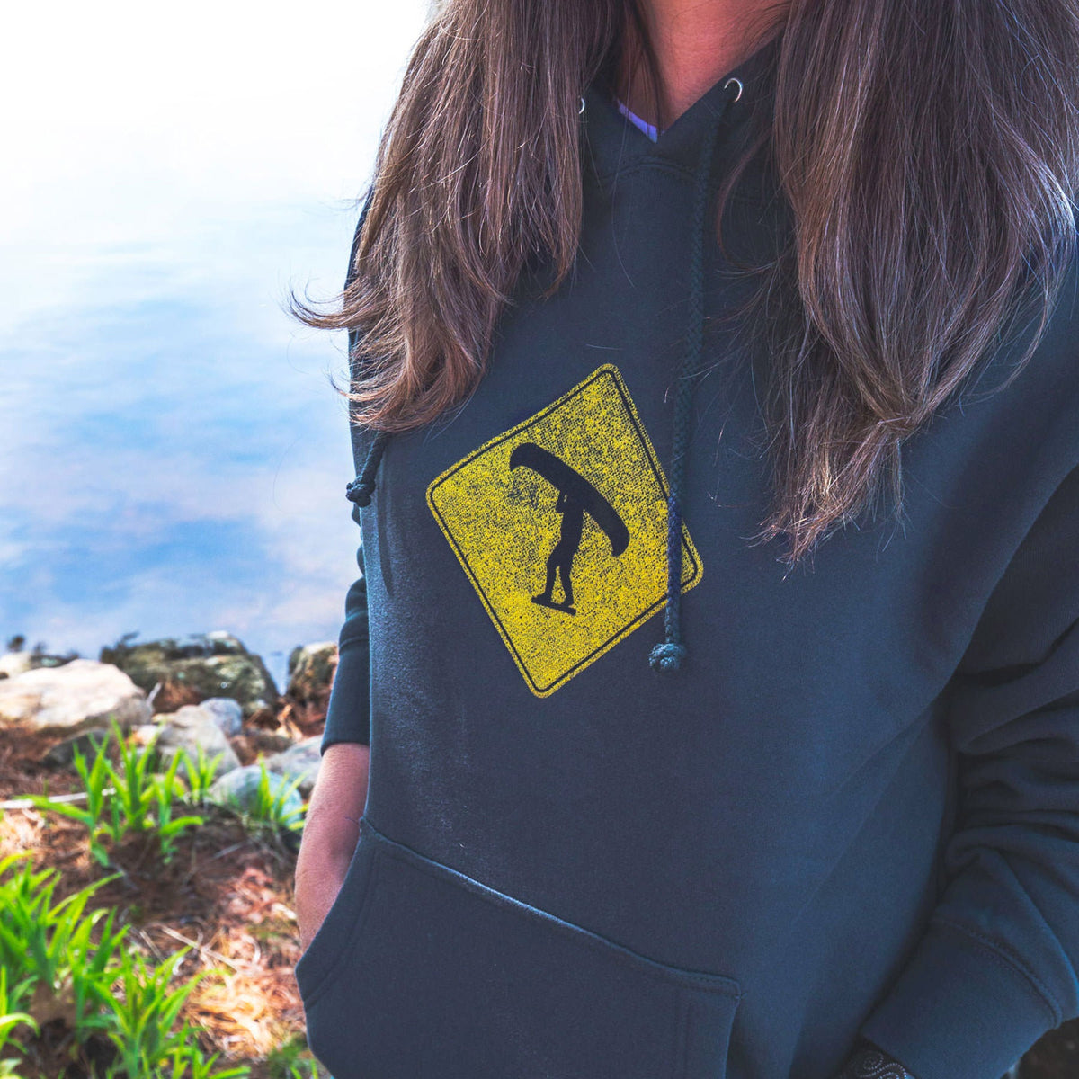 Portage Hoodie - Female Model - Pure Muskoka