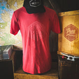 Vintage Logo Tri Blend T-Shirt - Red  (Discontinued)