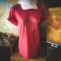 Vintage Logo Tri Blend T-Shirt - Red  (Discontinued)