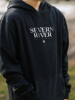 Severn River Kids Hoodie - Black - Pure Muskoka