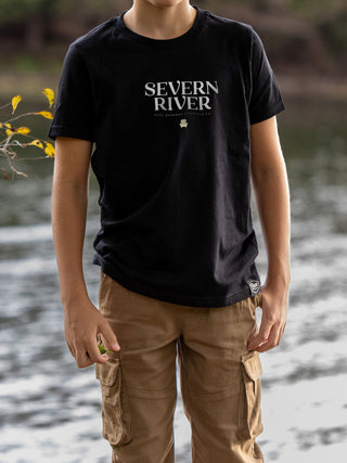 Severn River Kids T-Shirt - Black - Pure Muskoka