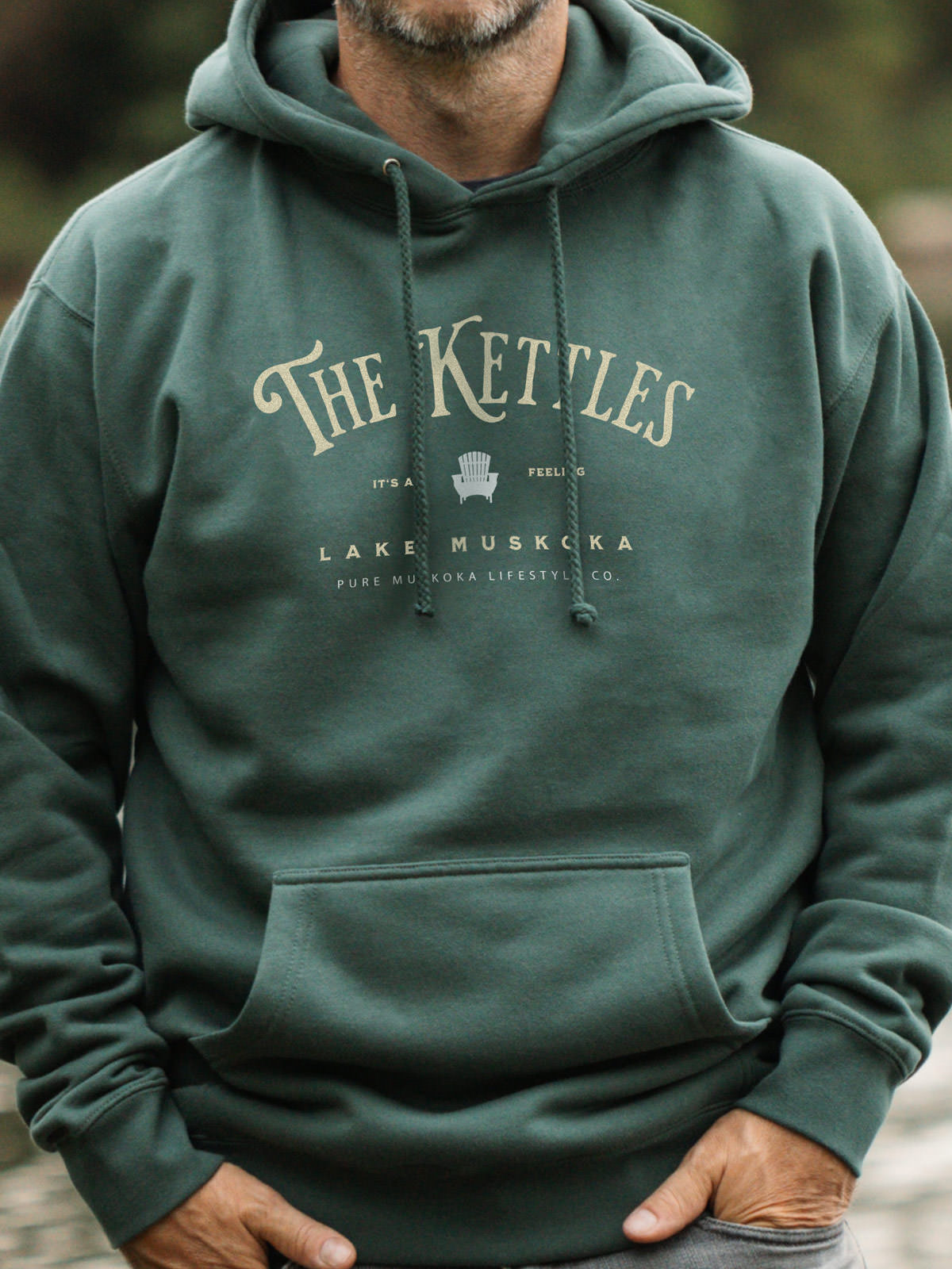 The Kettles Hoodie - Alpine Green  - Male Model