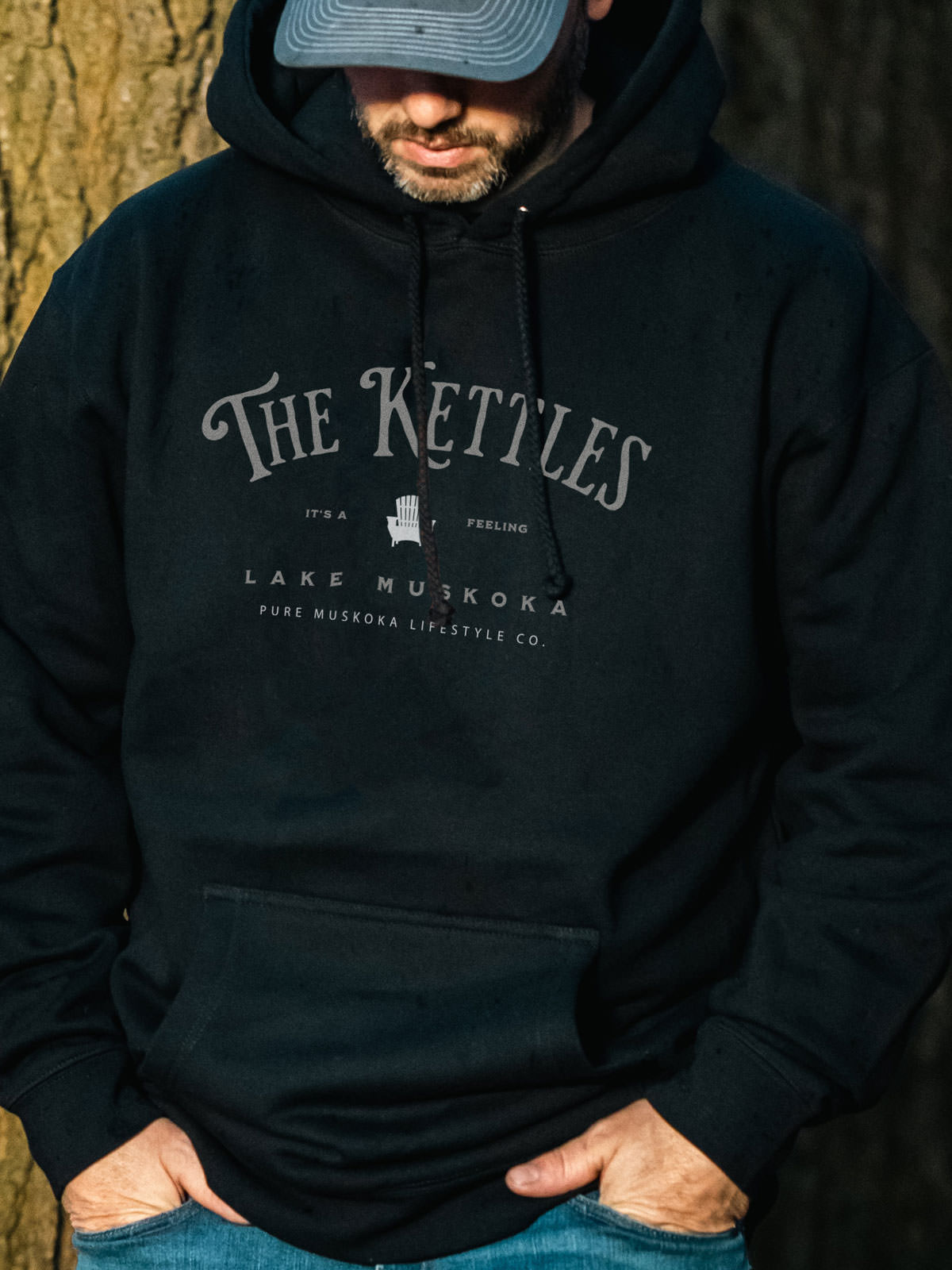 The Kettles Hoodie - Black  - Male Model