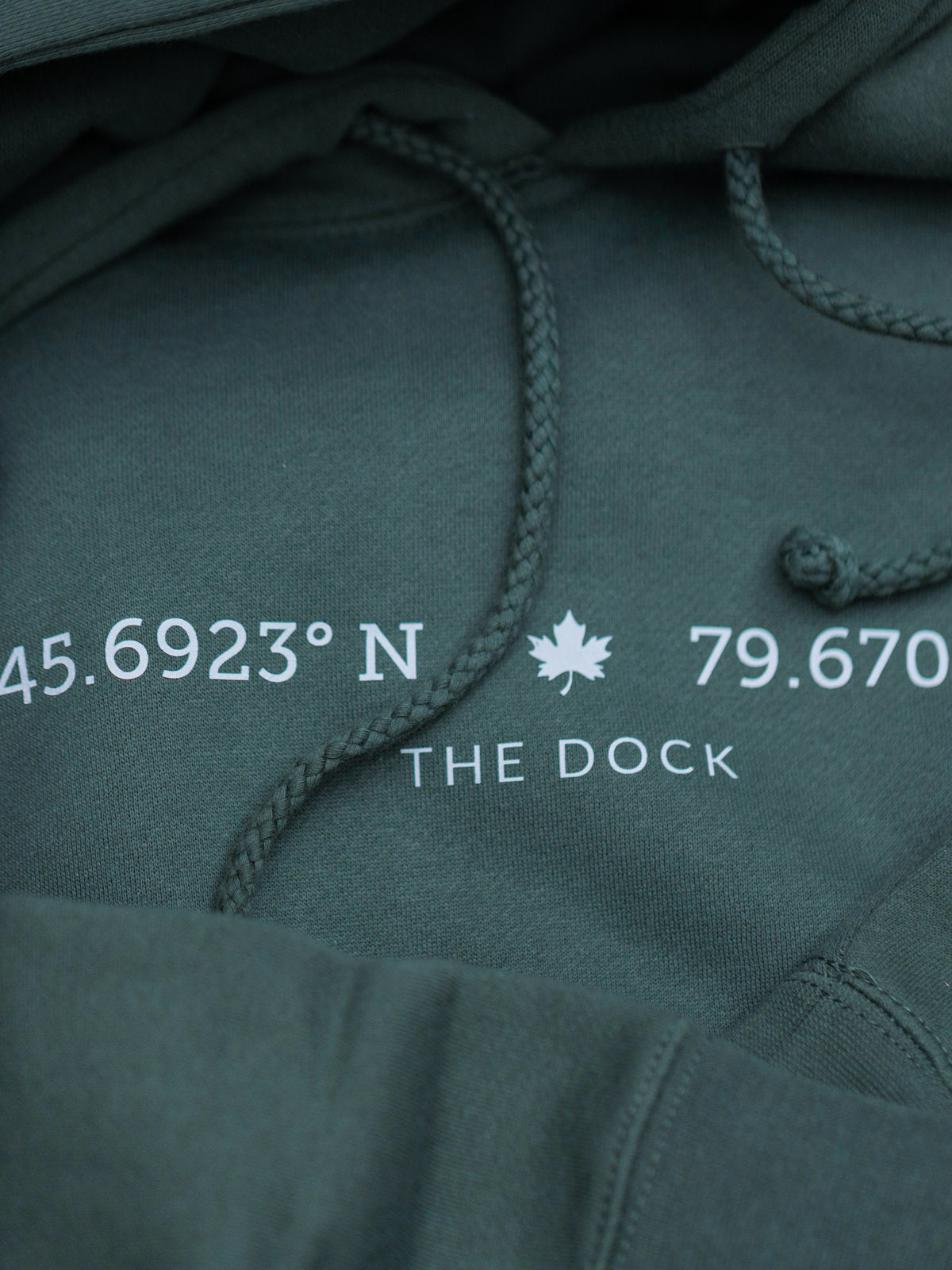 Your Spot Hoodie - Alpine Green - Flat Lay  - Pure Muskoka
